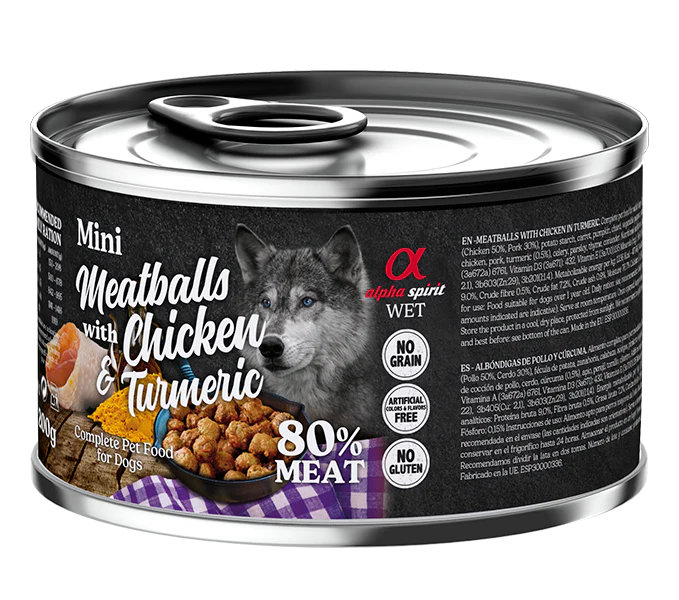 Albóndigas de Pollo y Cúrcuma para Perros