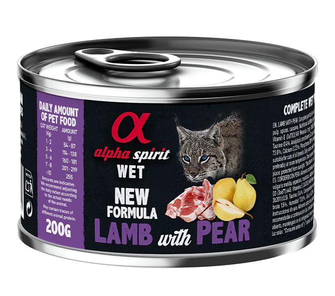 Paté de Cordero con Pera para Gatos