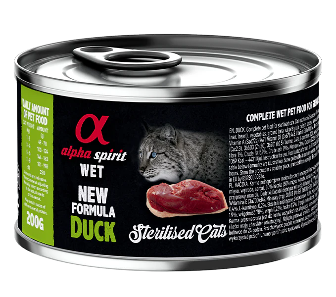Paté de Pato para Gatos Esterilizados
