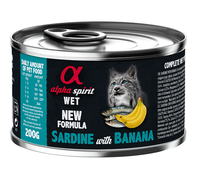 Paté de Sardina con Plátano para Gatos